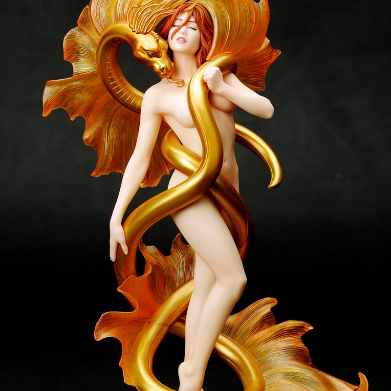 

Golden Lover Fantasy Resin Figure 1/24 Scale 75mm Miniatures GK Model Kit Unassembled Statuette and Unpainted Diorama Diy Toys