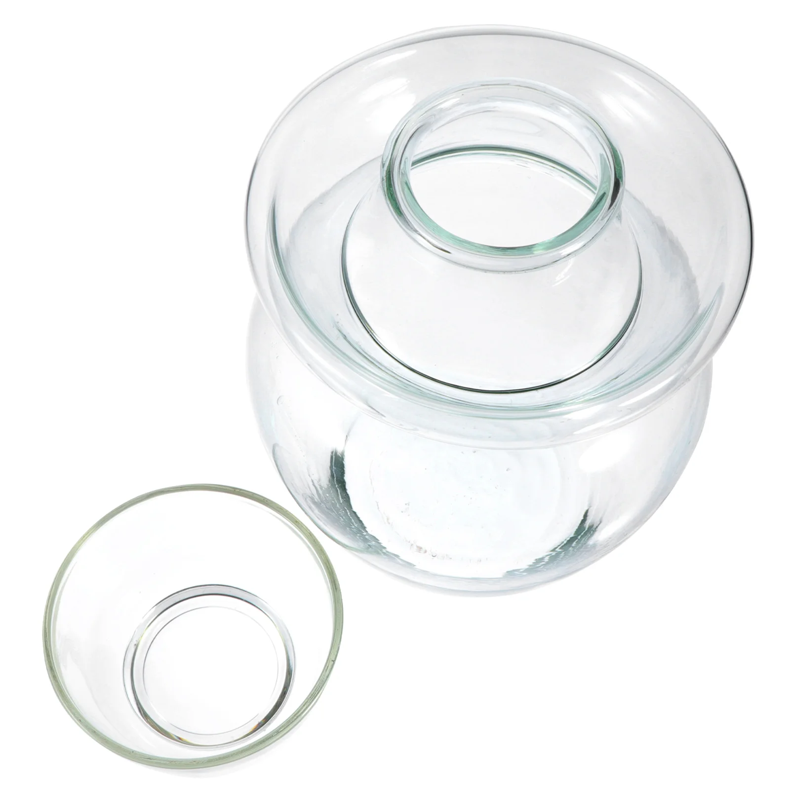 

Glass Pickle Jar Transparent Can Airtight Lid Household Large Capacity Food Sealed Kitchen