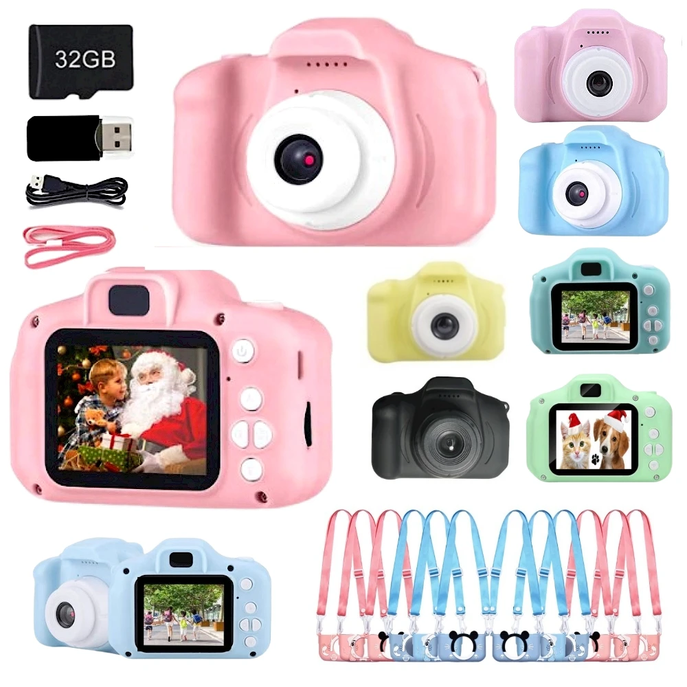 

Children Kids Camera Mini Educational Toys For Kids Children Gifts Birthday Gift Digital Camera 1080P Projection Video Camera