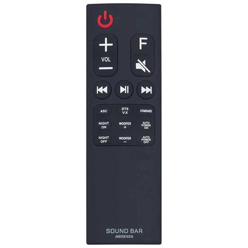 

Пульт дистанционного управления AKB75515316, черный, подходит для звуковой панели LG SK5 SK5Y, 1 шт.