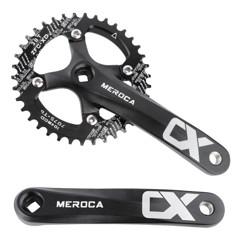 

MTB Bike Crankset 30T-42T 104BCD Narrow Wide Square Hole Single Sprocket Crank