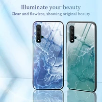 colorful marble phone case for huawei honor magic 4pro 3pro gradient tempered glass case for honor play4pro 5tpro 4tpro 3e