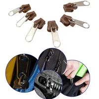 6pcs universal instant fix zipper replacement zip slider teeth 3 sizes diy sewing clothes bag zipper repair kit zipper sliders