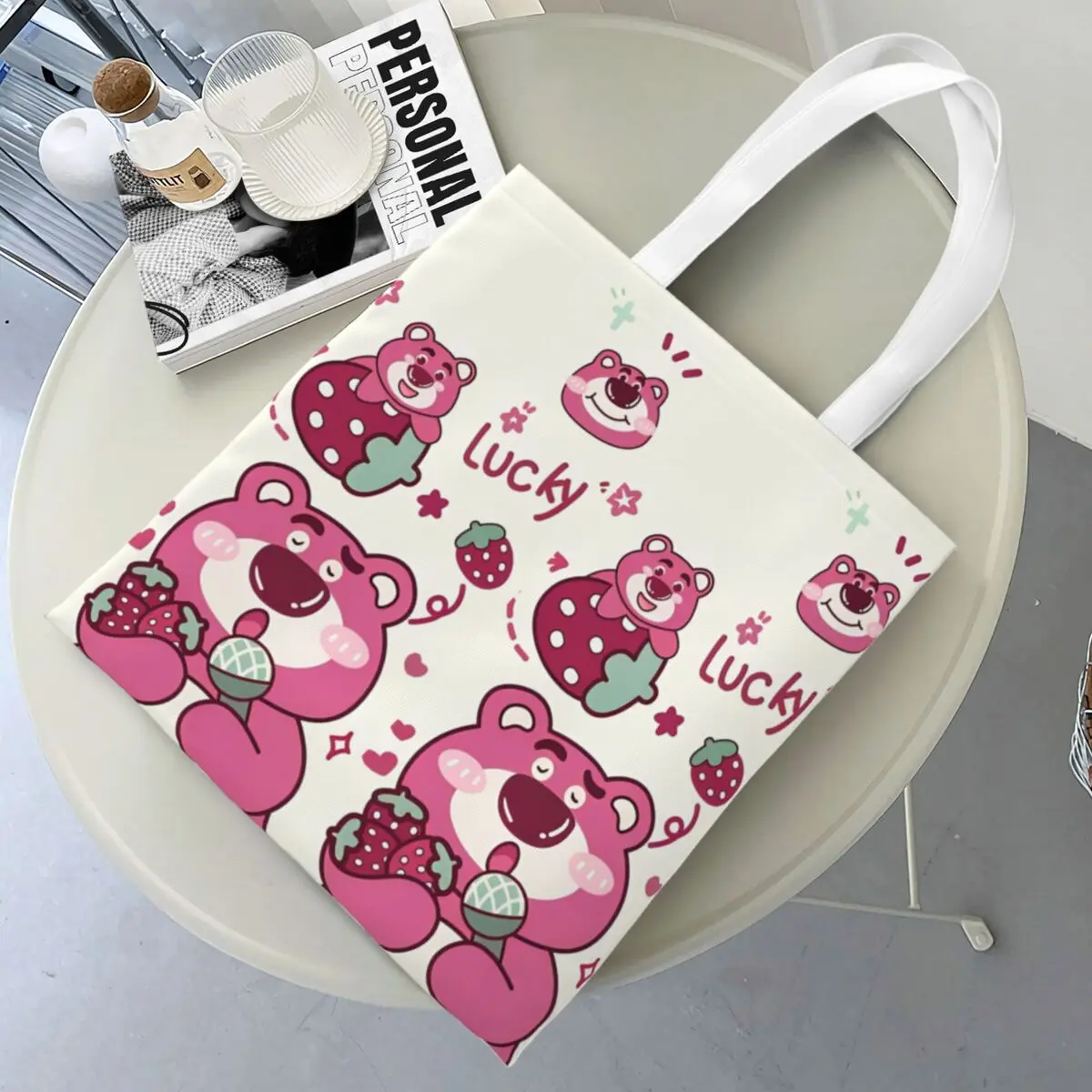 Холщовая большая сумка Toy Story Lotso Huggin Bear экологически чистая продуктовая большой