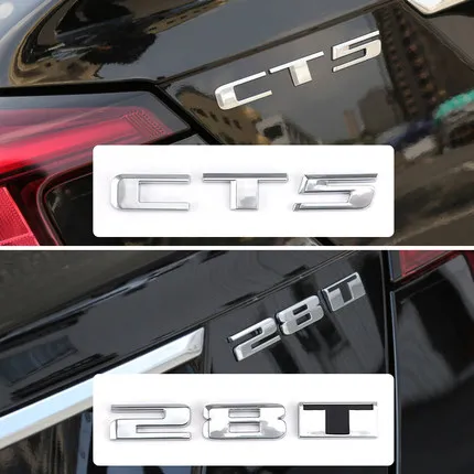 

Наклейка на багажник автомобиля, наклейка с надписью на заднюю дверь, подходит для Cadillac CT6 CT5 CT4 XT6 XT5 ATS XTS AWD 25I 28I 40I, 3D логотип, Стайлинг автомоб...