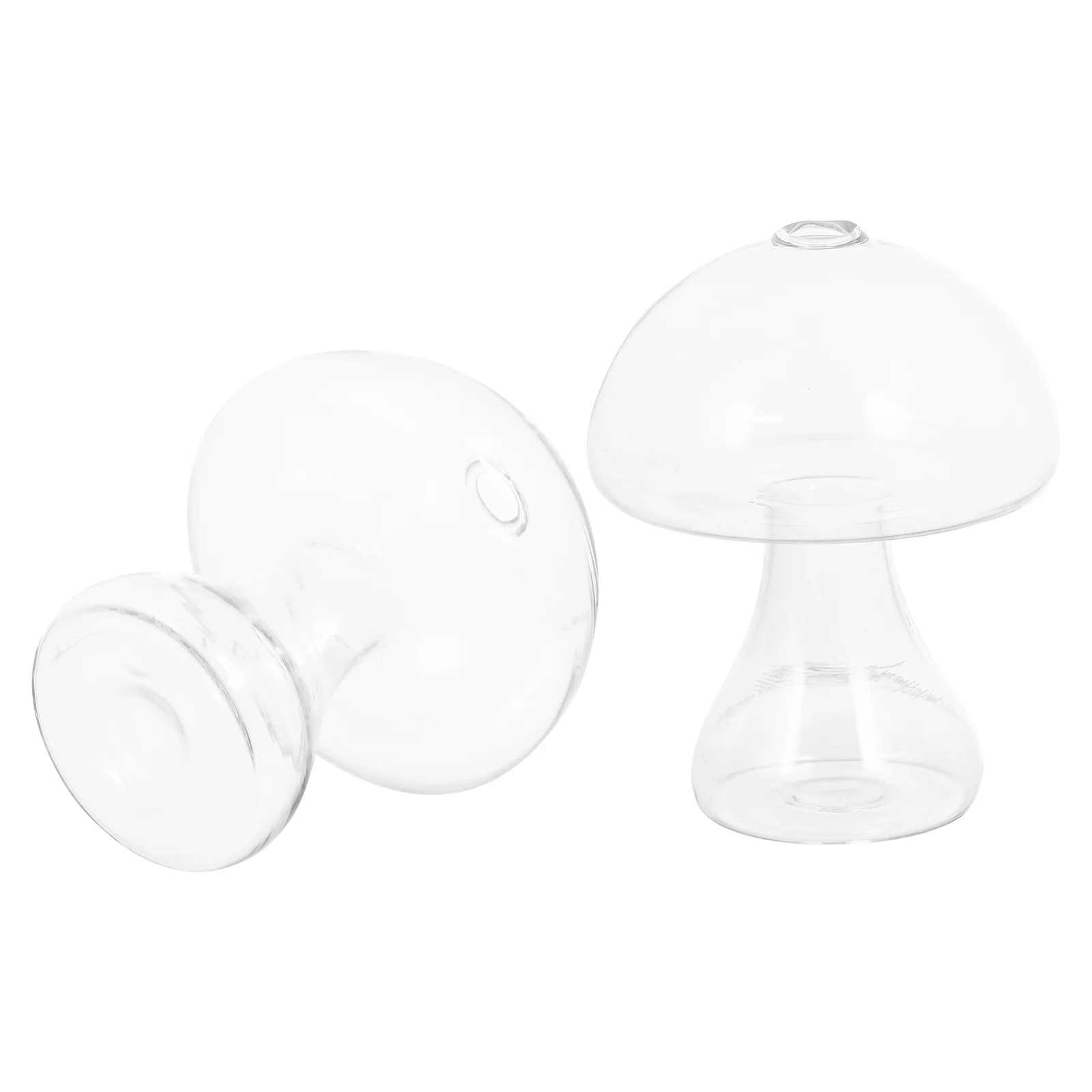 

Vase Flower Mushroom Vases Terrarium Hydroponic Planter Desktop Air Floral Hydroponics Pot Container Decor Clear Bulb Shaped