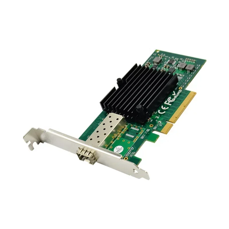 Фото Сетевая карта PCI-E X8 для серверов с поддержкой 10-гигабитной оптоволоконной сети PCIe 10GbE SFP+, чипсет 82599EN №2