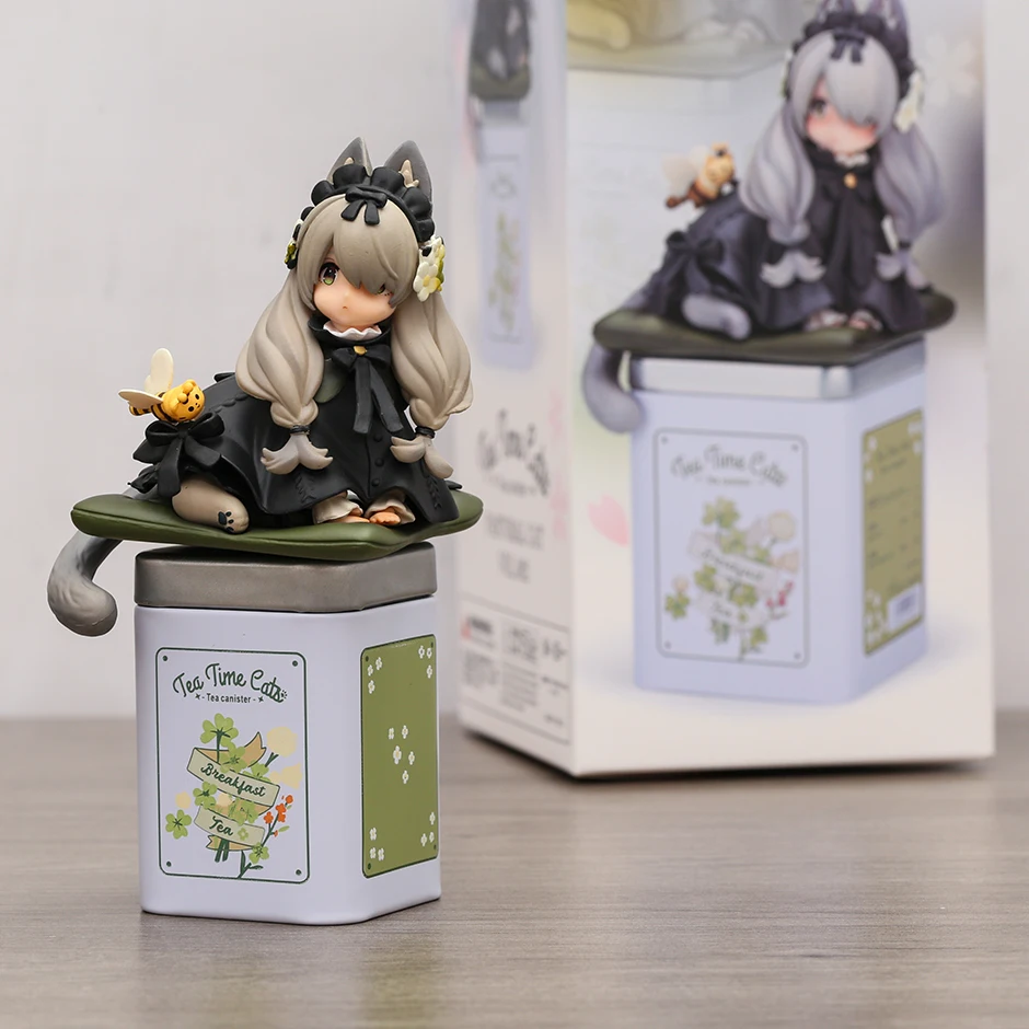 

Tea Time Cats Pastoral Cat Vol.2 British Shorthair Tea Canister Figure Doll Toy Gift