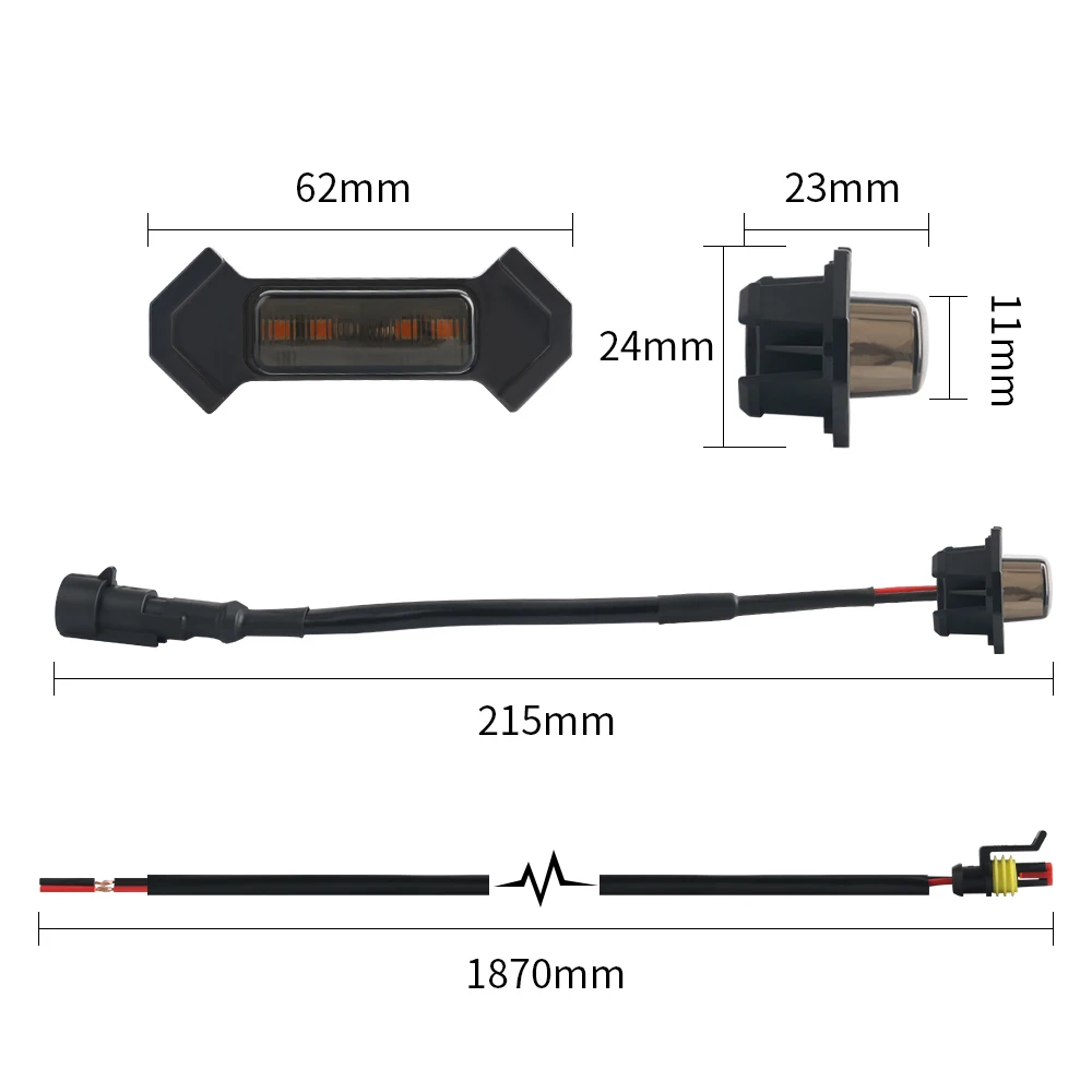 Универсальные Автомобильные светодиодные передние фонари для решетки радиатора