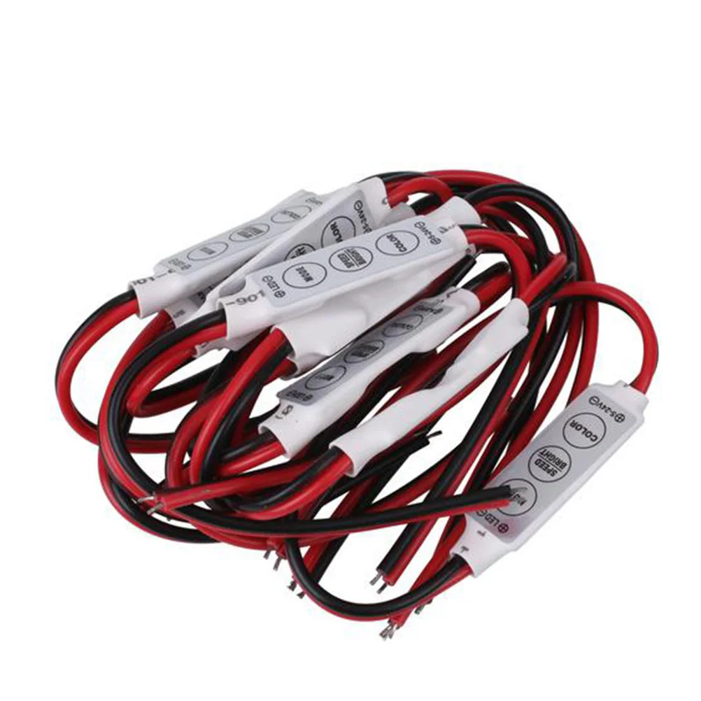 

10pcs Controllers Practical LED Strip Professional Mini Controllers for Shop
