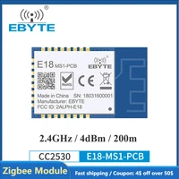cc2530 zigbee 2 4ghz wireless transmitter receiver zigbee module 4 dbm ebyte e18 ms1 pcb for smart home pcb antenna long range