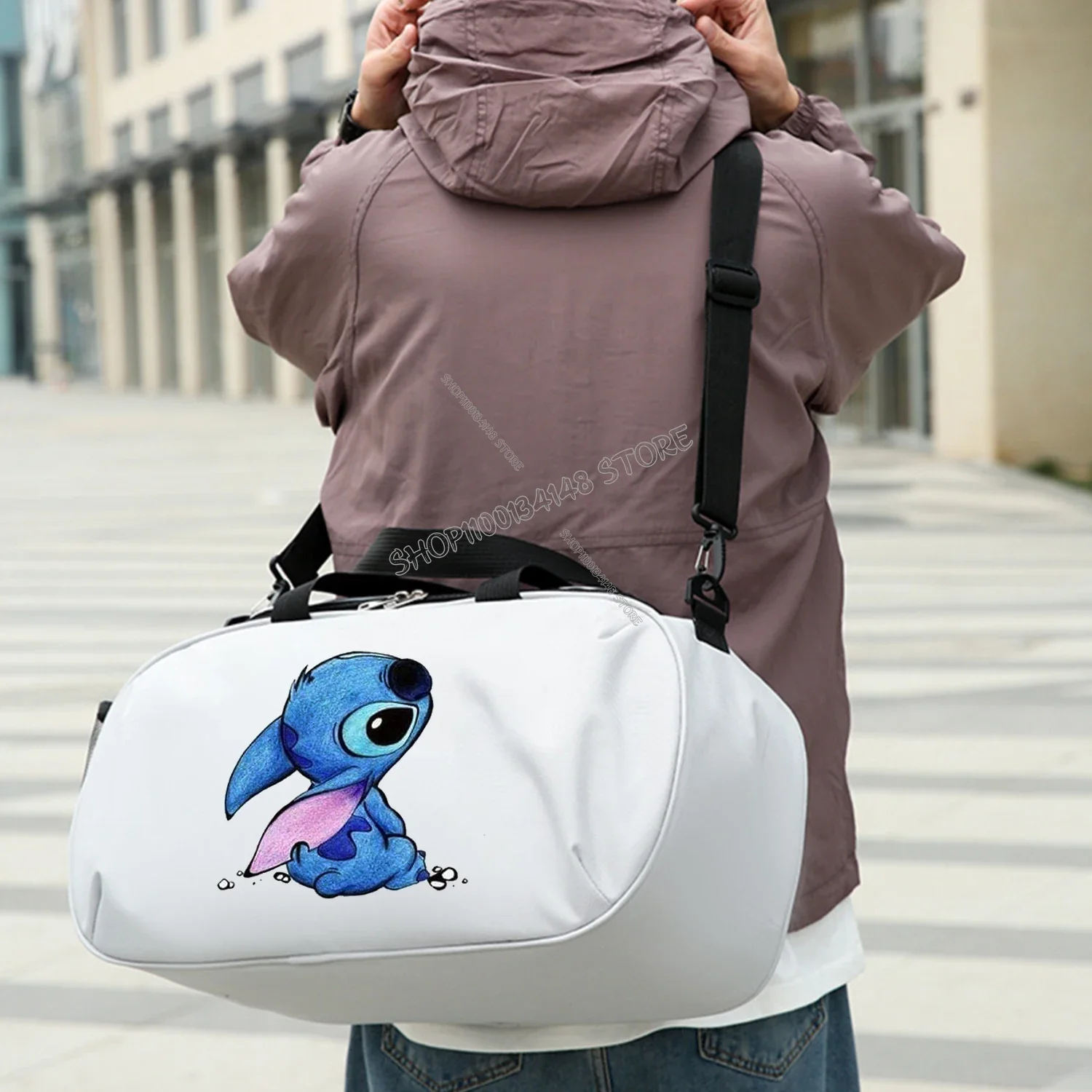 Стич диснеевские дорожные сумки тренировочная спортивная сумка для фитнеса