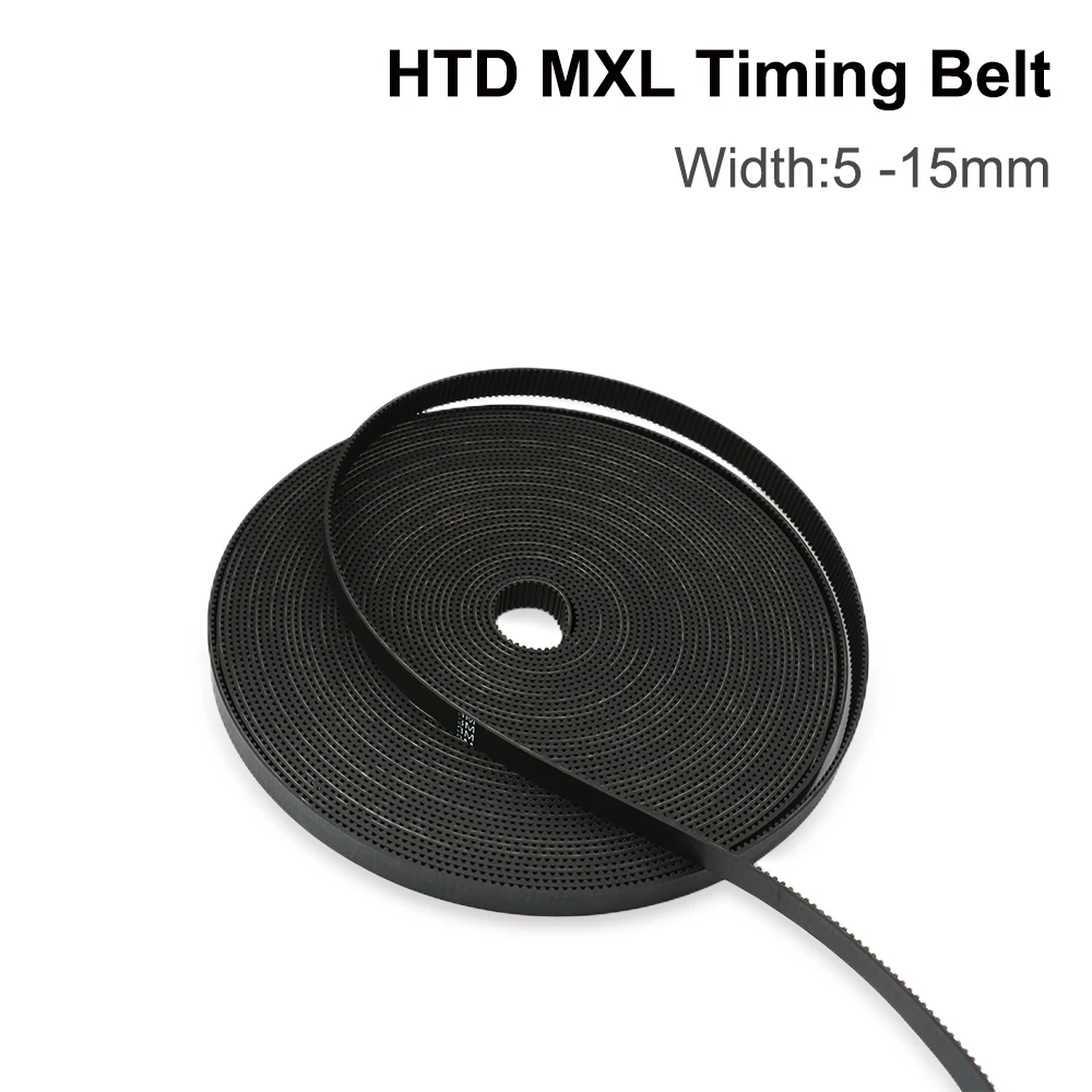 

HTD MXL Open-Ended Timing Belt Transmission Belts Rubber With Fiberglass Width 5mm For CO2 Laser Engraving Machine