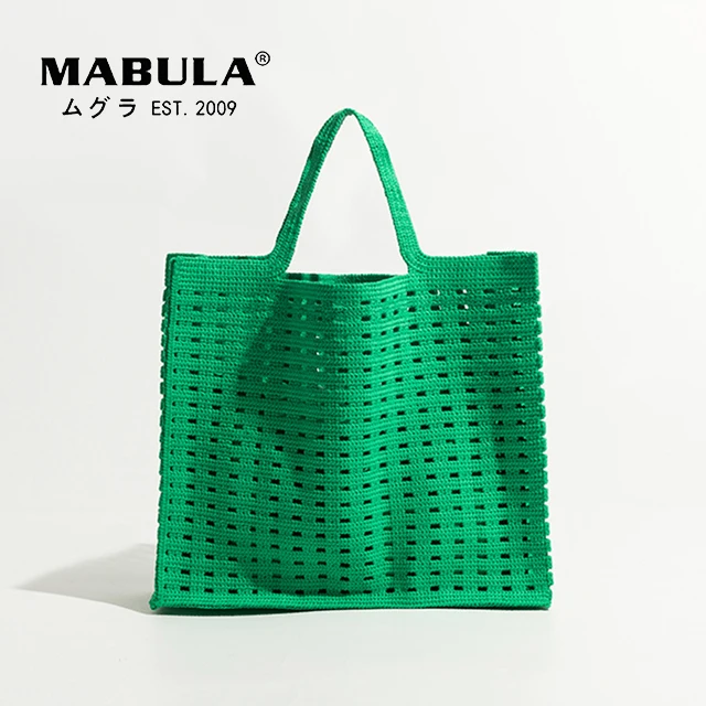 

Новая брендовая Простая Сумка-тоут MABULA, сумка на плечо, модная плетеная Сумка, дизайнерская мягкая модная Индивидуальная сумка для покупок, ...