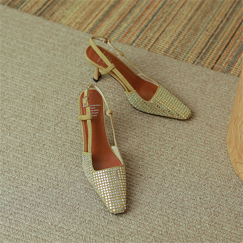 

New Baotou high-heeled single shoes 2022 summer fashion comfortable sexy thin heel pointed work party sandals women
