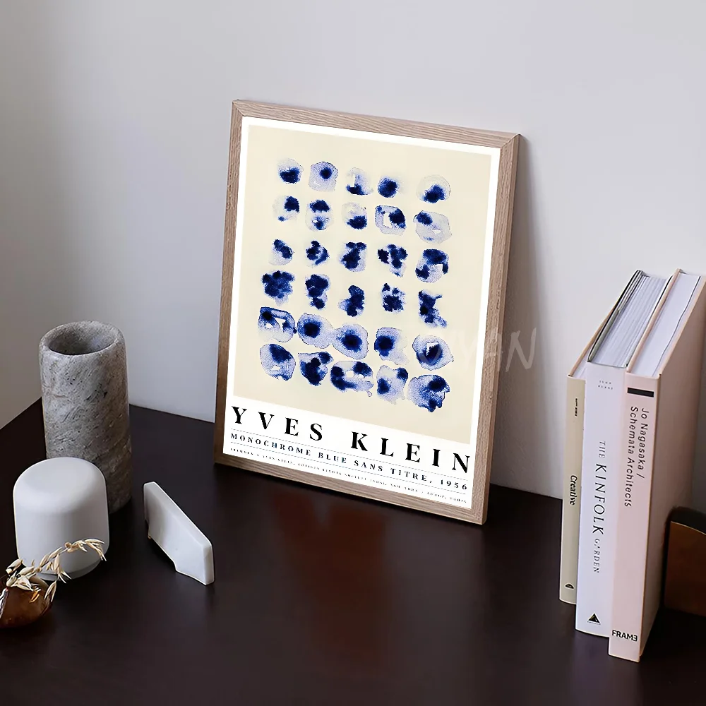 Yves Klein синяя выставочная галерея плакат наклейки художественные настенные