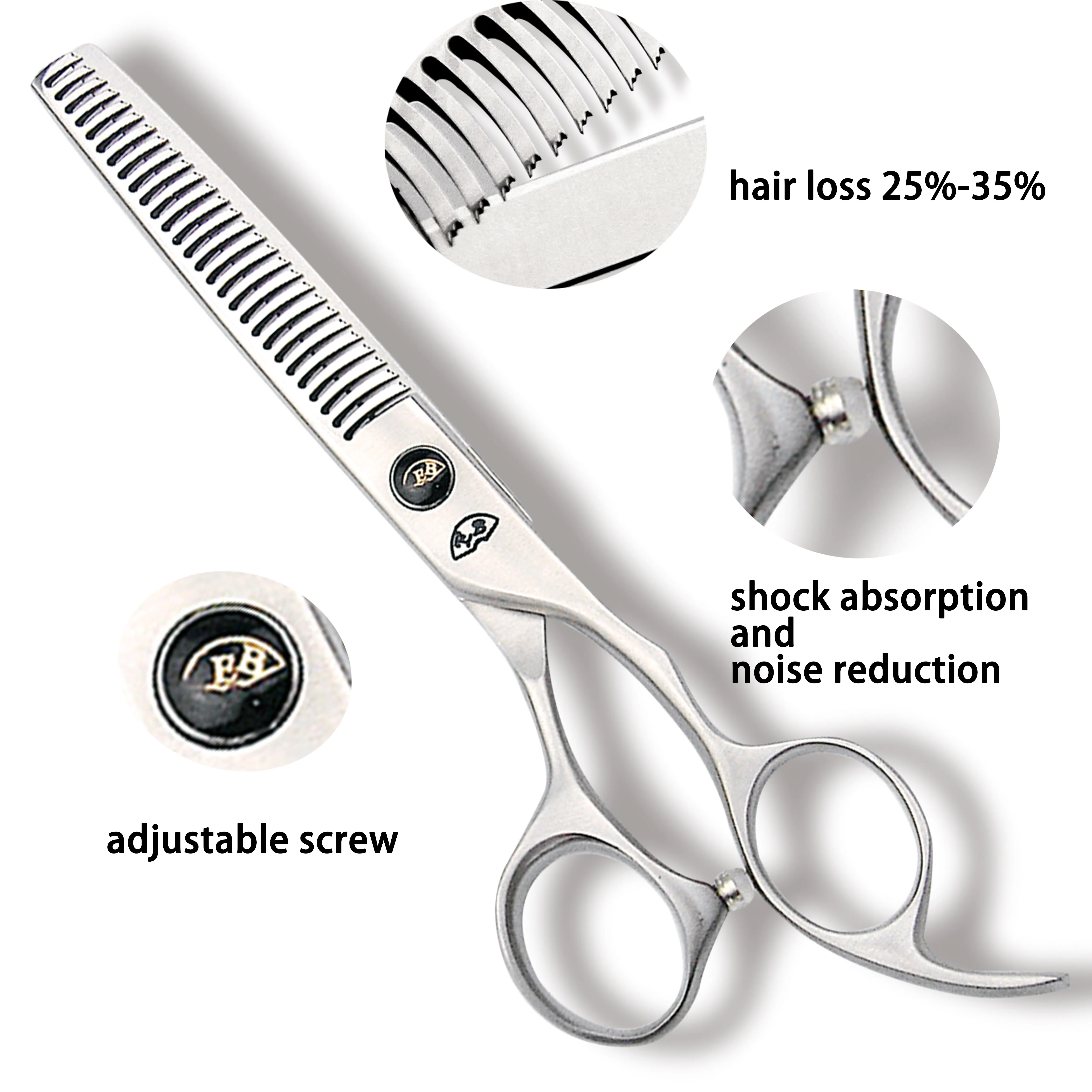 Профессиональный фен для волос со стальными ножницами SUS440C