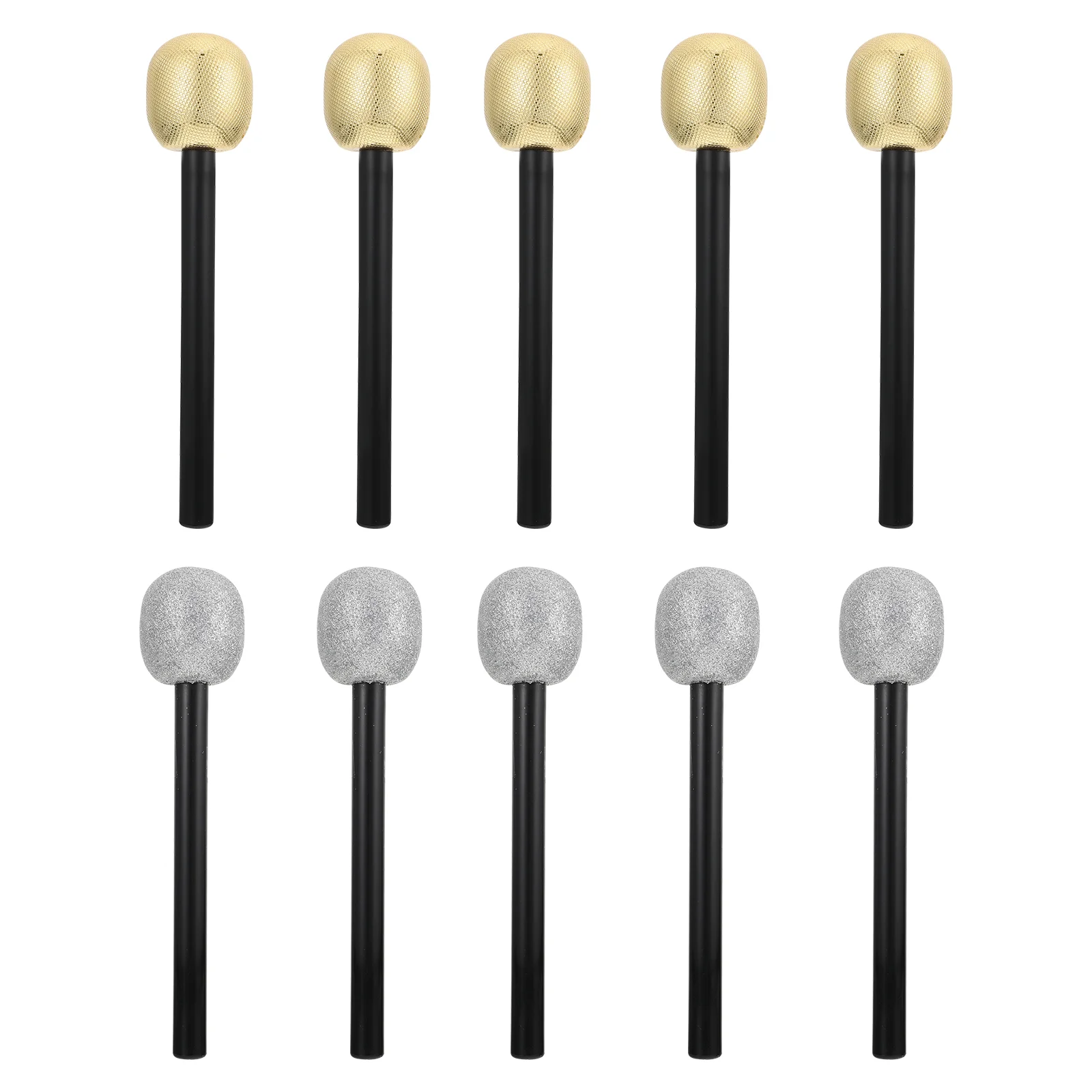 

10pcs Fake High Simulation Microphone Singing Props Party Accessories
