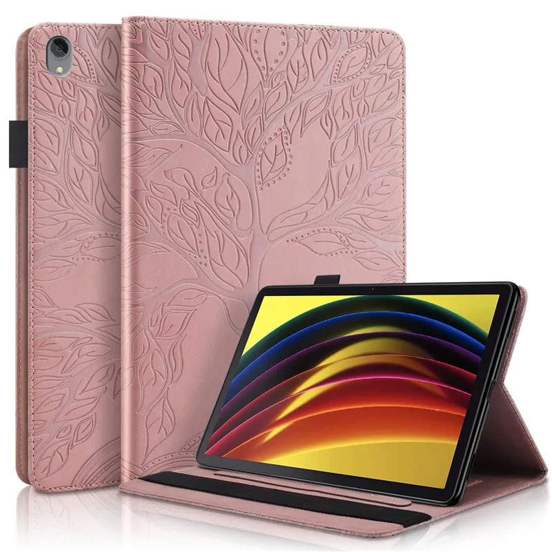 Фото Чехол для планшета Lenovo Tab P11 2-го поколения, чехол-подставка с тисненым деревом 11,5 дюйма для Lenovo Tab P11 Gen 2 tb350fu tb350xu, чехол №2