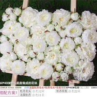 10pcslot 40cm60cm artificial silk pure white hydrangea flower wall wedding decoration home decor party flowers wall