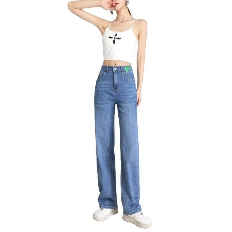 

Chinese Super League 2022 summer high-quality chic Korean version slim slim jeans women's casual all-match straight-leg pants wo