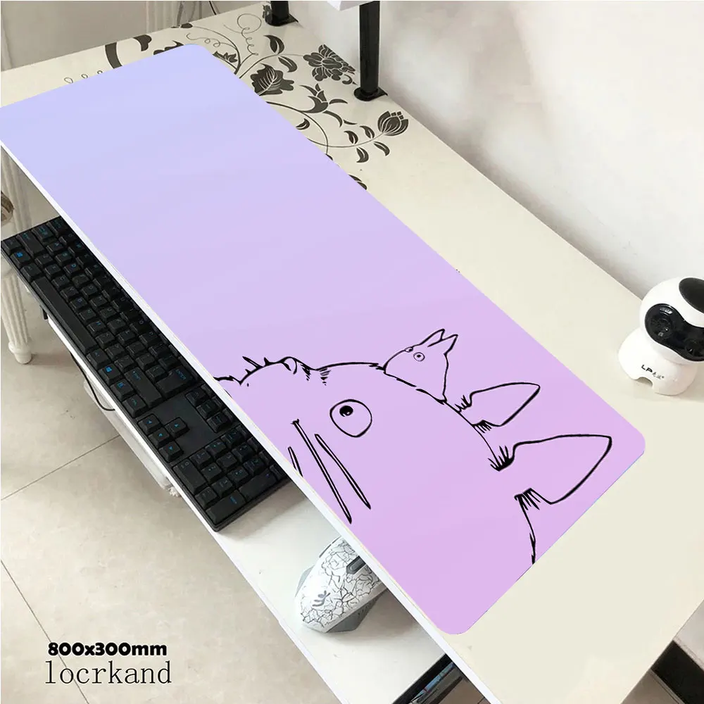 

Anime Totoro Cute Kawaii Pink XL Large Natural Rubber Gaming Mouse Pad Waterproof Game Desk Mousepad Keyboard mouse pad gift