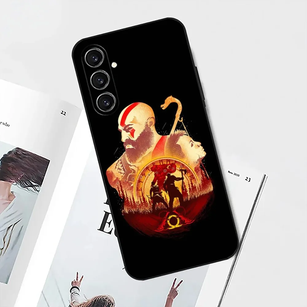 Чехол для телефона K-Kratos God of War-S Samsung Galaxy A13 21s 22 31 32 52 53 71 80 91 Черный мягкий чехол