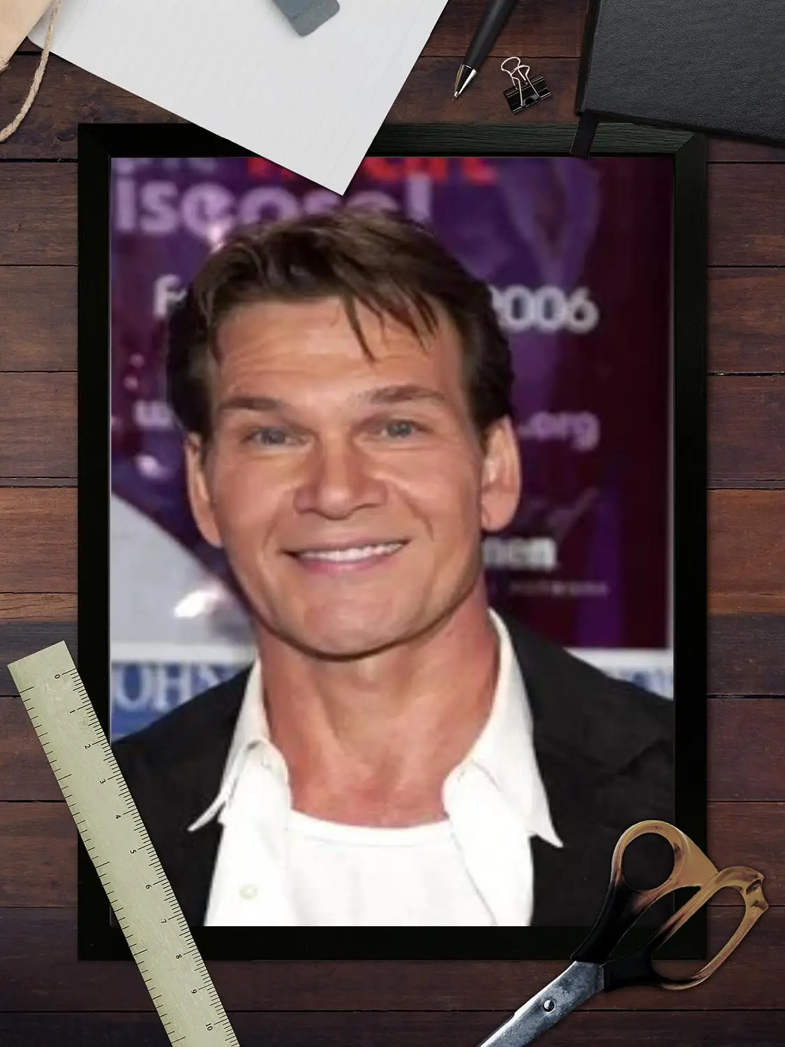 im patrick swayze actor Холст Художественный постер и настенное искусство картина с