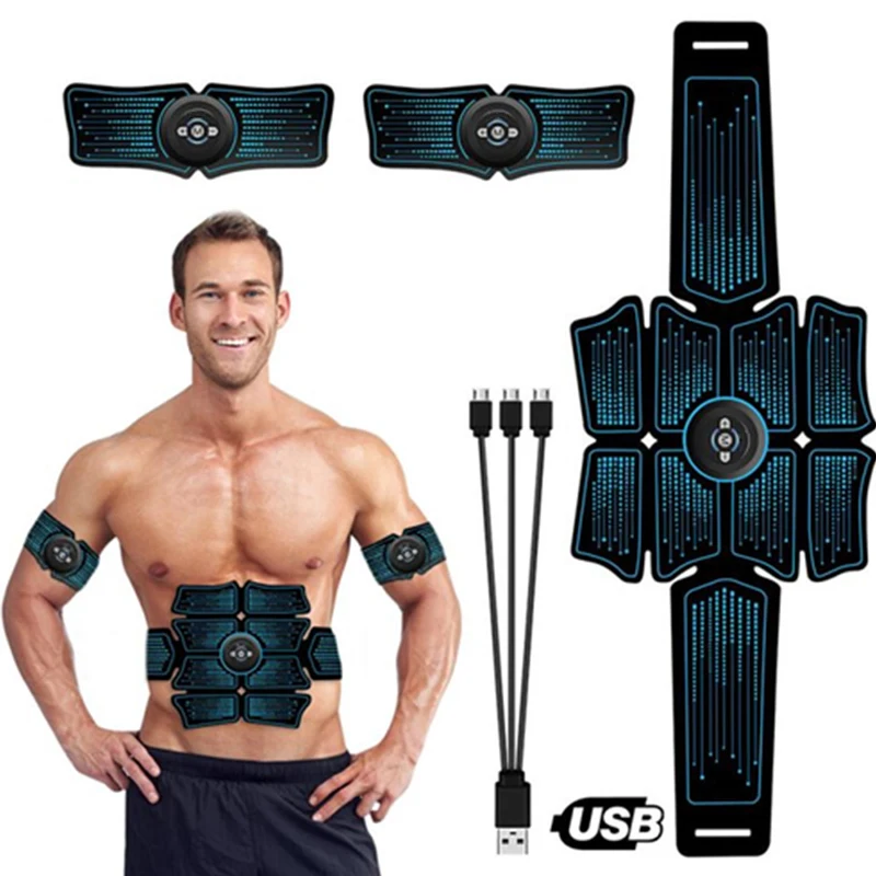 

Unisex Abdominal Muscle Stimulator EMS Slimming ABS Electric Fitness Equipment Body Exercise Trainer USB Hip Training Massager
