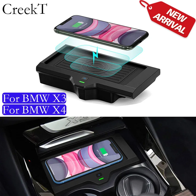 Wireless Car Charger for BMW X3 G01 2018-2021 2022 BMW X4 2019 2020 2021 2022 Accessories Pad Mat Car Accessories Voiture
