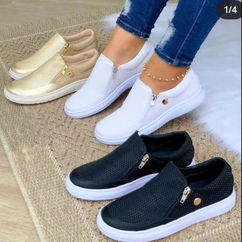 

Women Sneakers Fashion Breathble Vulcanized Shoes Hemp Platform Shoes Female White Lace Up Casual Shoes Zapatos Mujer Plus Size