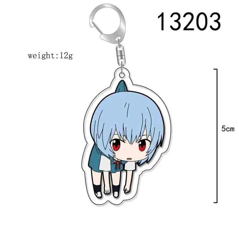 Акриловый брелок для ключей с аниме NEON GENESIS EVANGELION EVA Ayanami Ray Ikari Shinji Asuka
