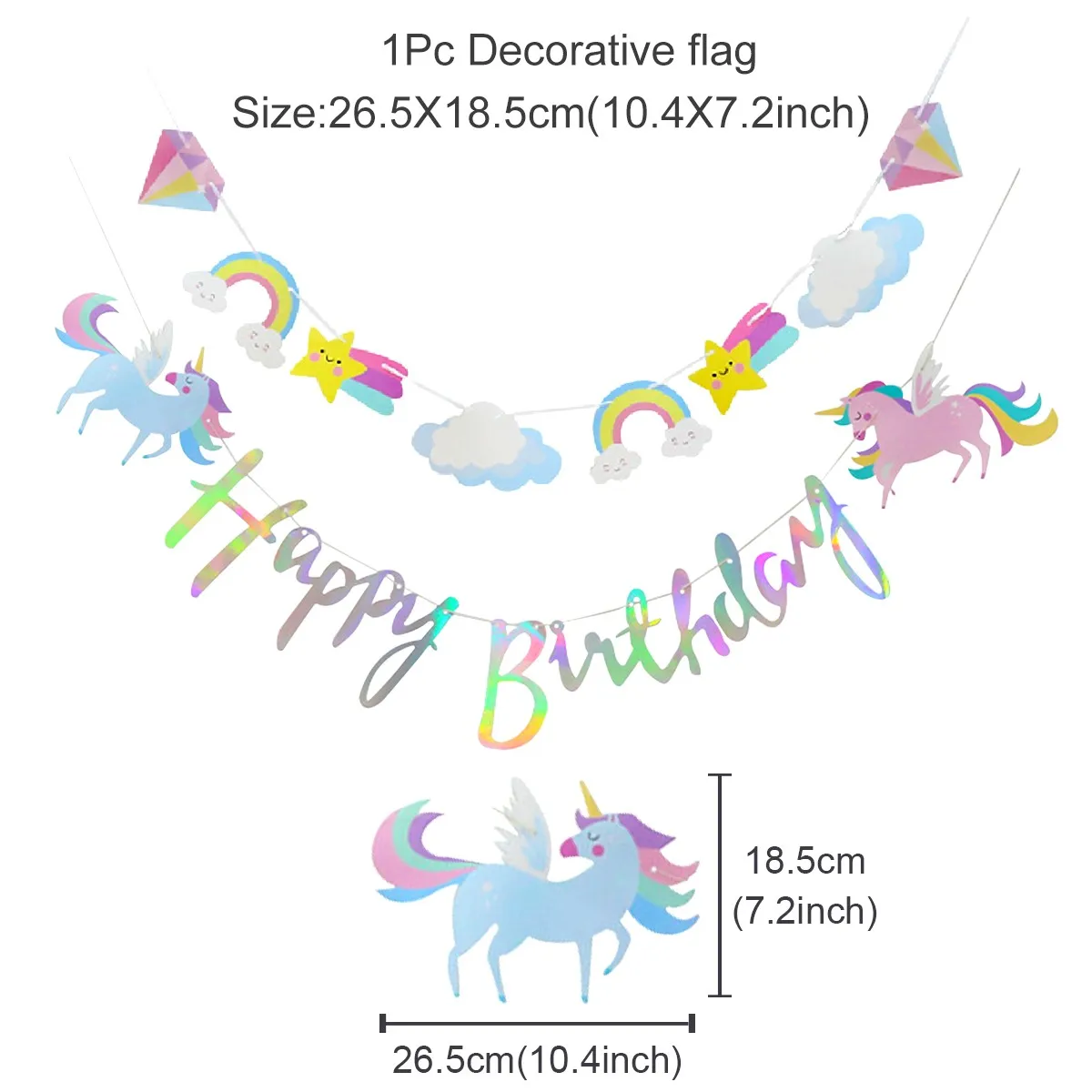 

Одноразовая посуда для вечеринки в стиле единорог