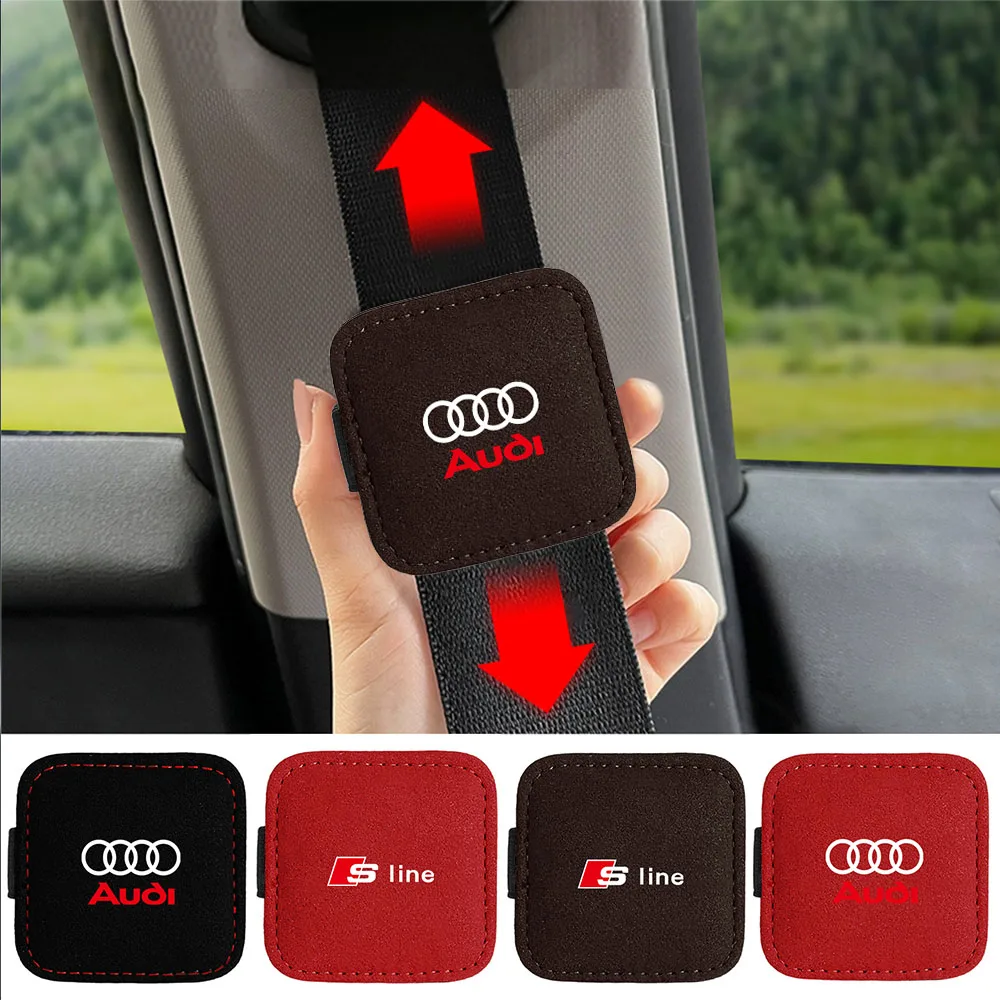 Фото 1/2 шт. Магнитный фиксатор-ограничитель ремня безопасности для AUDI SLINE TT RS S Quattro A3 A4 A5 Q3 Q4 Q5 A6, зажим для ремня безопасности №2