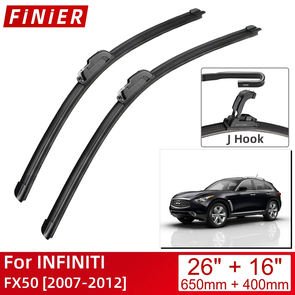 

Щетки стеклоочистителя для INFINITI FX50, 2007-2012, 26 + 16 дюймов