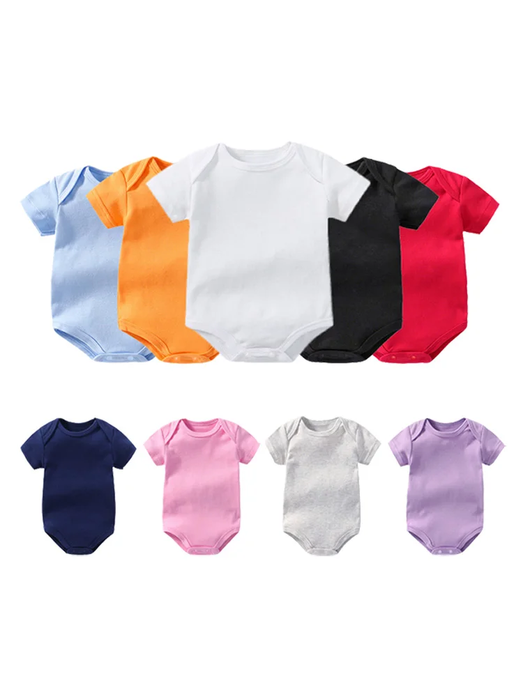 Боди для малышей Комбинезоны с короткими рукавами новорожденных Хлопковый
