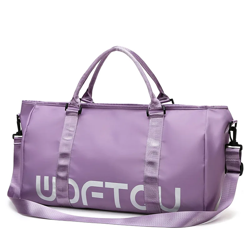 Multi-color Large Capacity Waterproof Fashion Trend Portable Fitness Travel Bag Duffle Wear Tie Rod Bag Portable Storage Bag