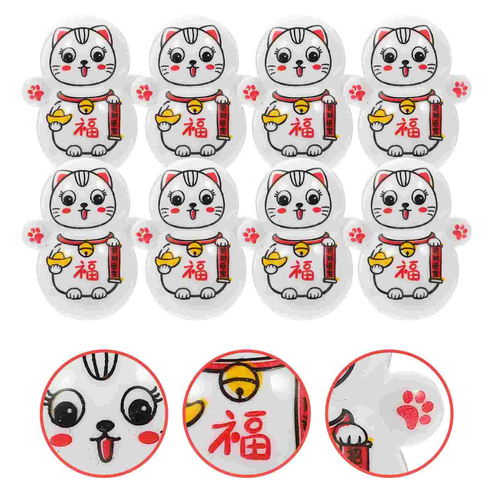 

Cat Lucky Figurine Neko Maneki Statue Beckoning Fortune Tumbler Mini Model Sculpture Miniaturewelcoming Figure Housewarming Gift