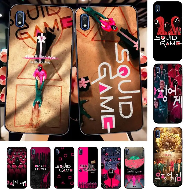 

Cute S-Squid Game TV 456 Phone Case for Samsung A51 01 50 71 21S 70 31 40 30 10 20 S E 11 91 A7 A8 2018
