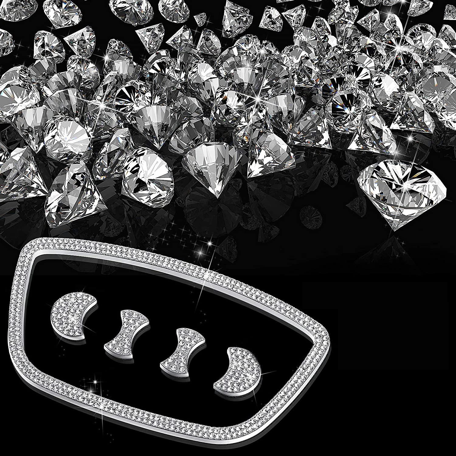 

Car Steering Wheel Decoration Accessories Diamond Sticker for Audi A3 A4 A5 A6 S3 S4 S5 S6 Q5 Q7 2013-2015 A8 Quattro 2011-2017