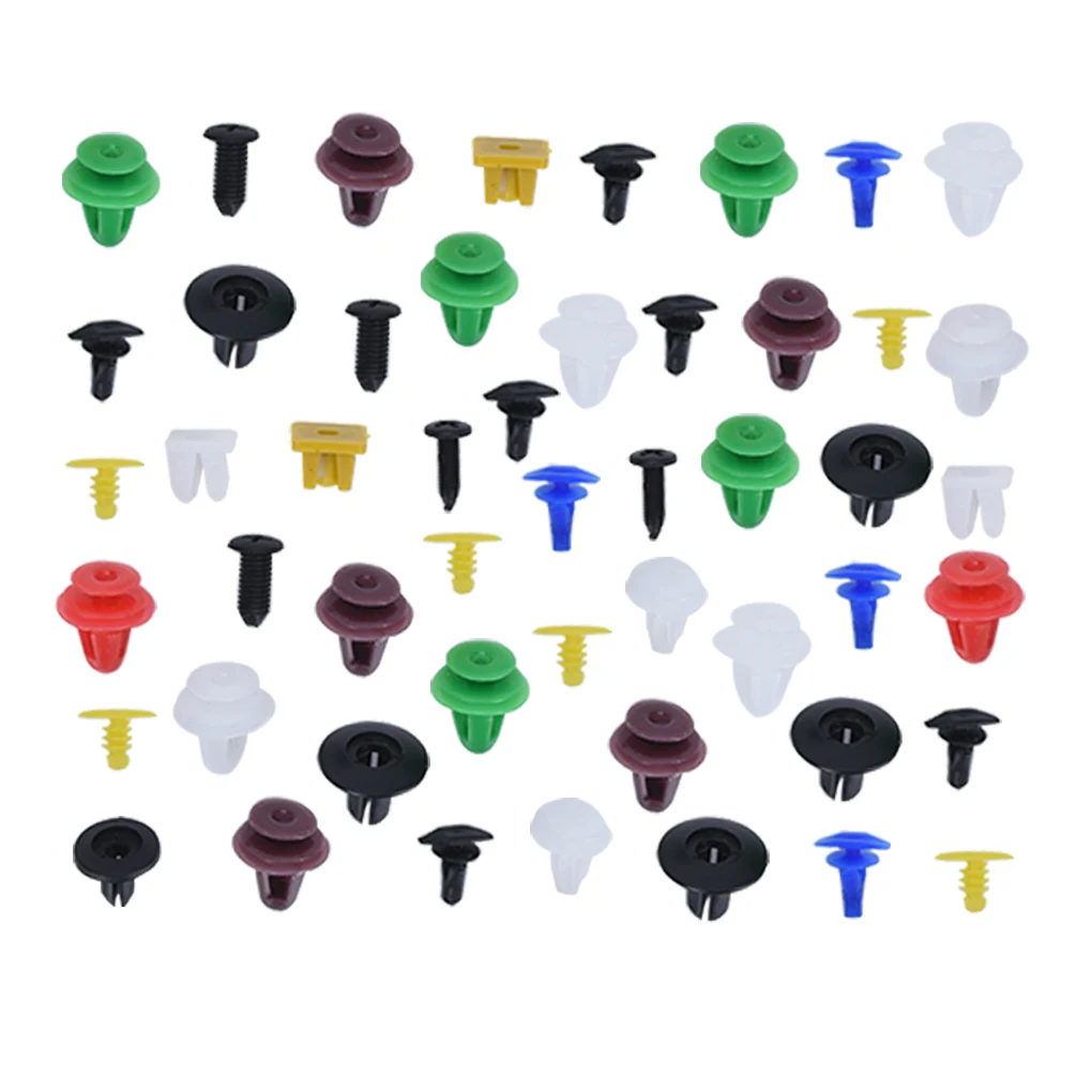 

Universal Mixed Auto Fastener Car Bumper Clips Retainer Car Auto Plastic Random Mixing Universal Plastic 50/100Pcs