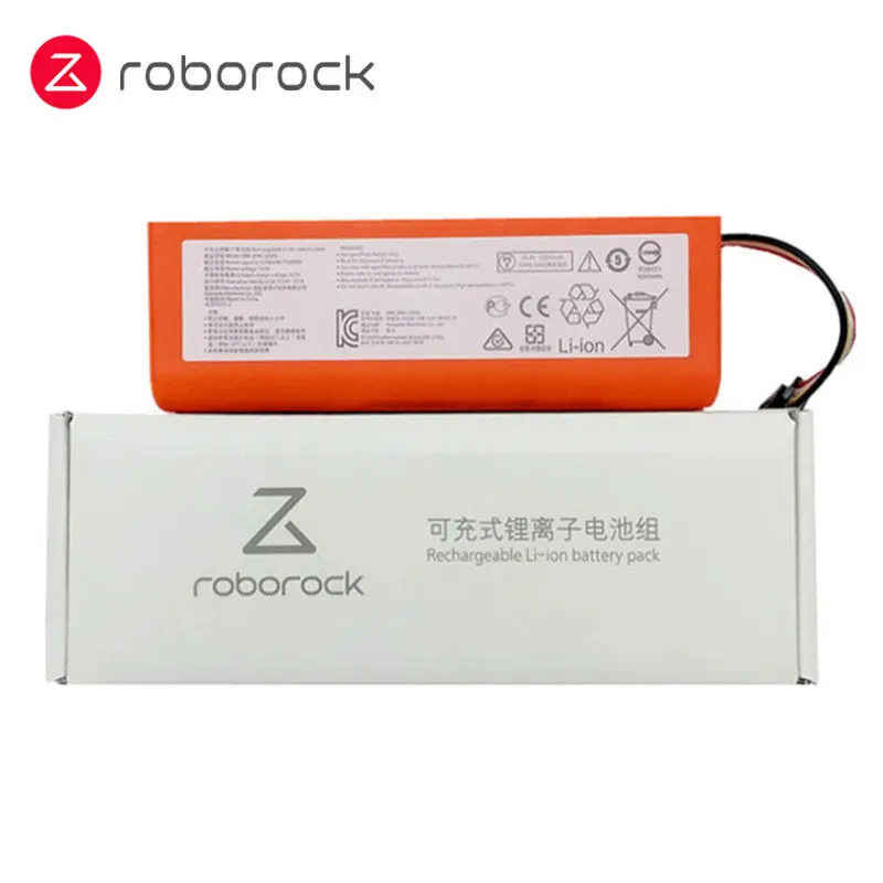 

Литий-ионный аккумулятор Roborock для S50/S6/S5 Max/S7/S7 MaxV Ultra/S8/Q5/Q7/Q7 Max/S55, 5200 мАч, оригинал