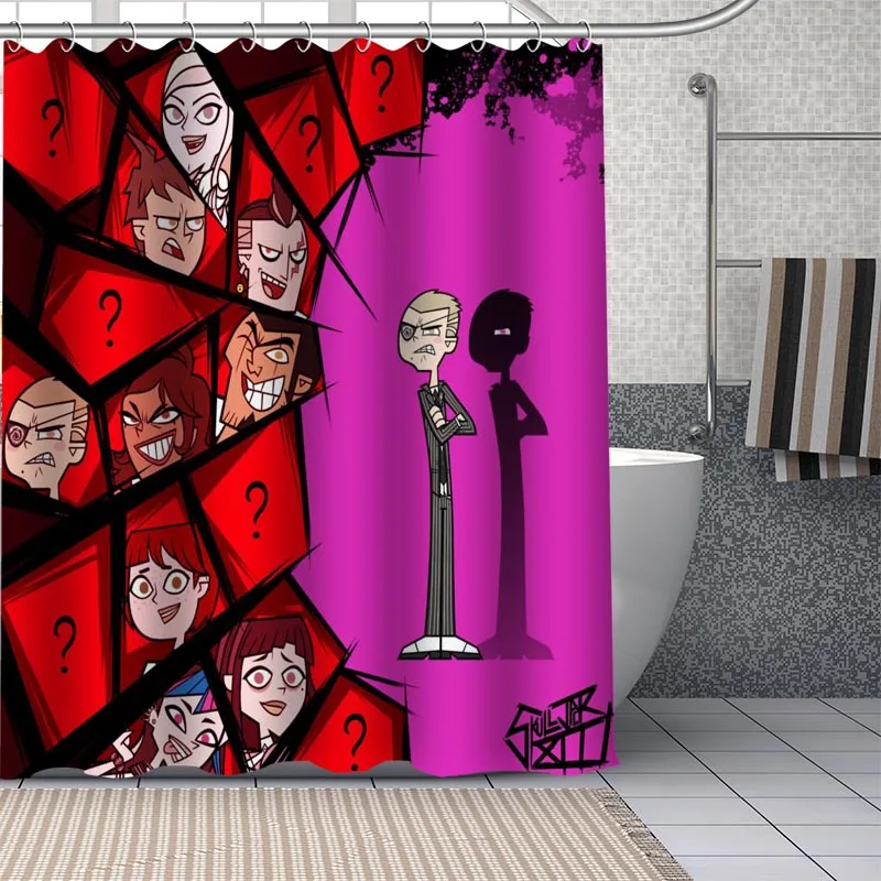 

Занавеска для душа из водонепроницаемой ткани, 12 крючков, 0510