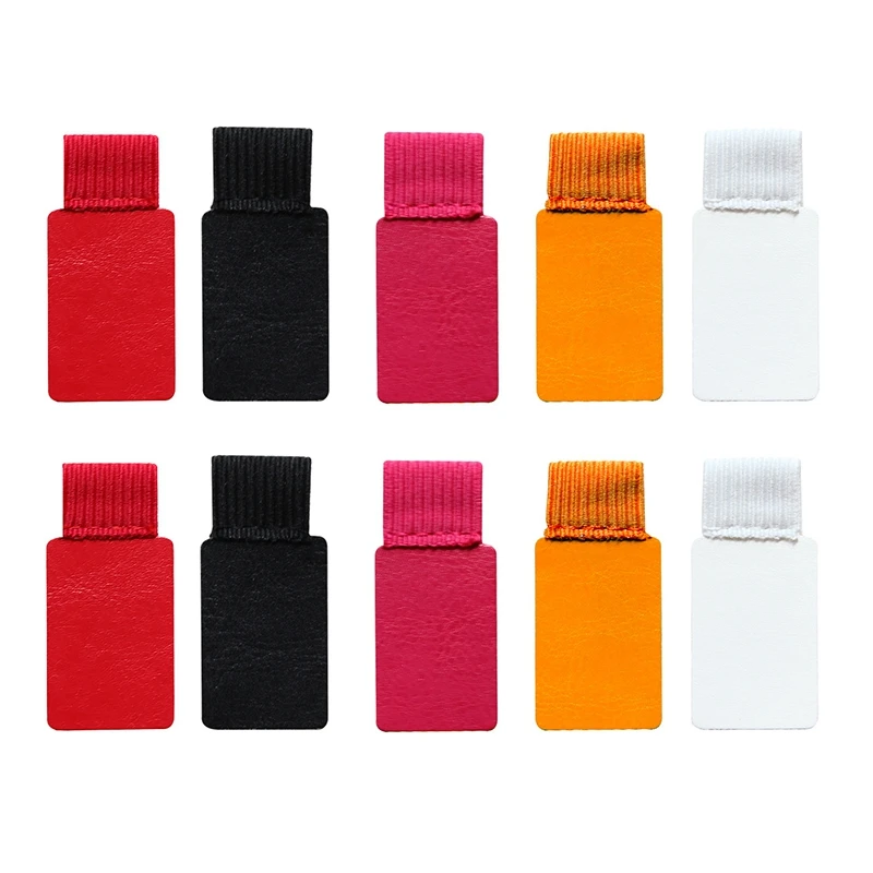 

10 Pcs Self-Adhesive Mixed Color Pen Loops Elastic Pen Holder Rectangular For Notebooks, Tablets, Diaries, Calendars