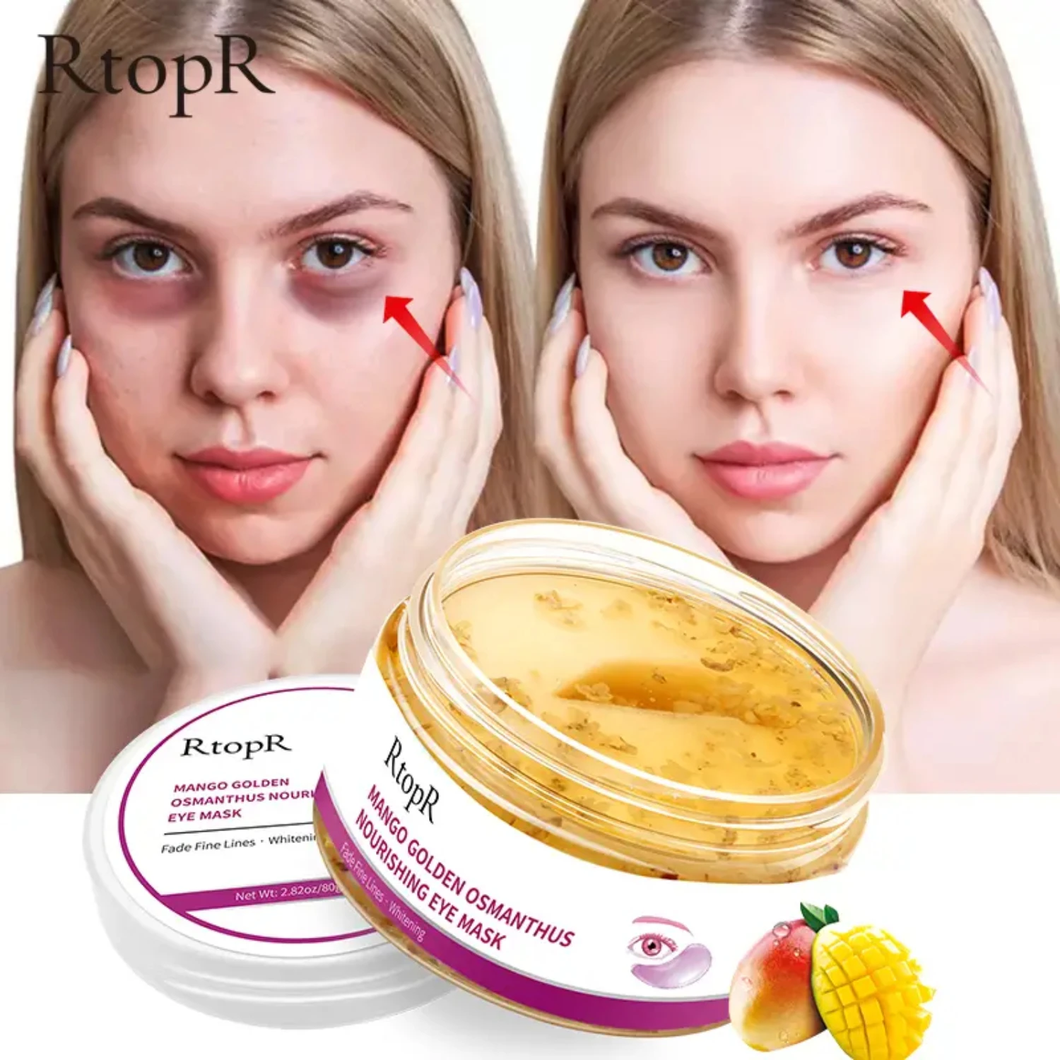 Treat Yourself to a Pampering Experience with Luxurious Nourishing Anti-Aging Eye Mask - Combat Dark Circles Revitalize Tired