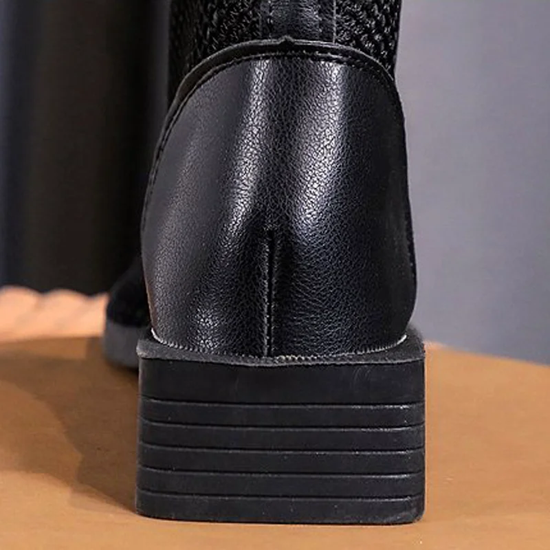 Fashion Women's Boots 2022 Summer New European And American Hollow Mesh Zipper Ankle Boots Large Size Casual Sandals