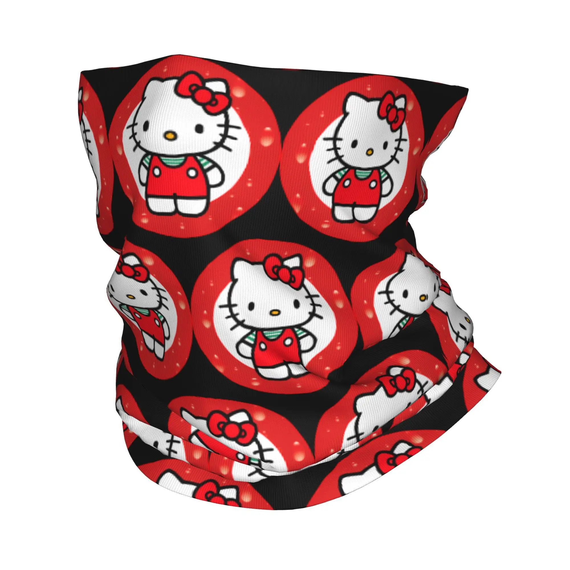 Бандана с персонажем кота Hello Kitty на заказ зимняя теплая повязка шею женский