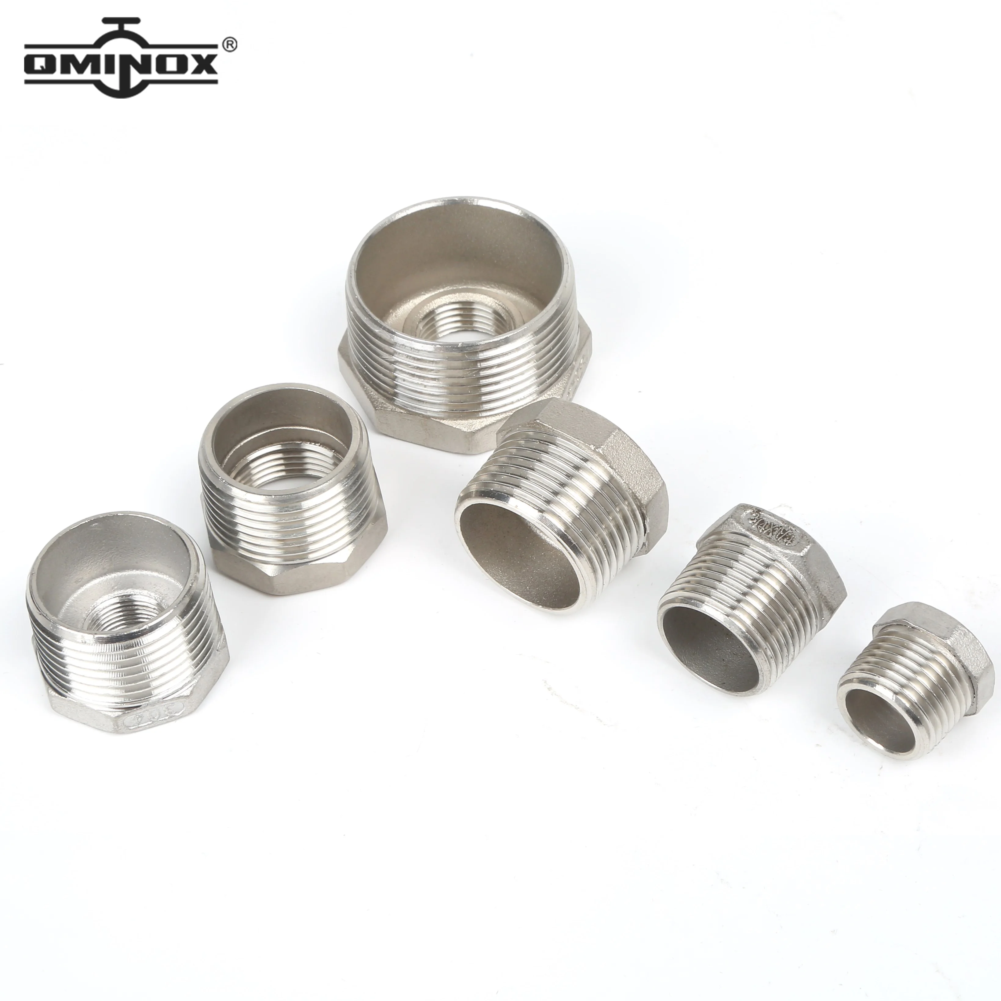 Фитинги-переходники для труб из нержавеющей стали SS304 шестигранная переходная