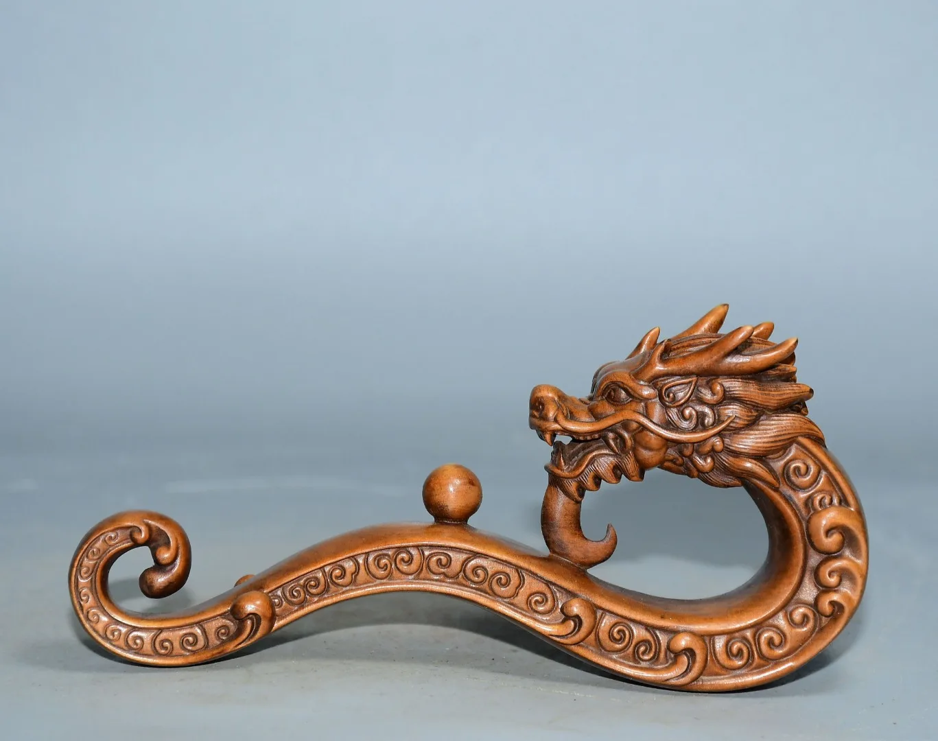 Китайская резьба по дереву старая коллекция самшита тонкая резная подставка для