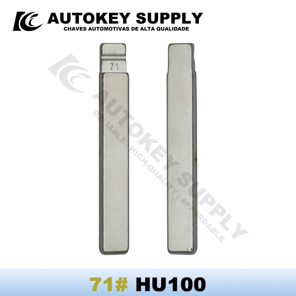 Фото 5 шт./10 шт. KD VVDI 71 #   Заготовка ключа HU100 для замены, необработанная, для Chevrolet №1